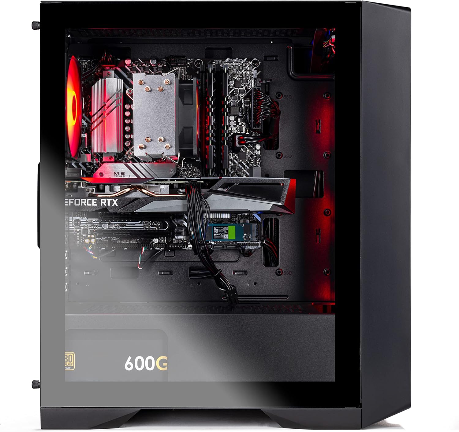 Skytech Gaming Nebula Gaming PC Desktop – Intel Core i5 13400F 2.5 GHz, NVIDIA RTX 4060, 1TB NVME SSD, 16GB DDR4 RAM 3200, 600W Gold PSU, 11AC Wi-Fi, Windows 11 Home 64-bit,Black