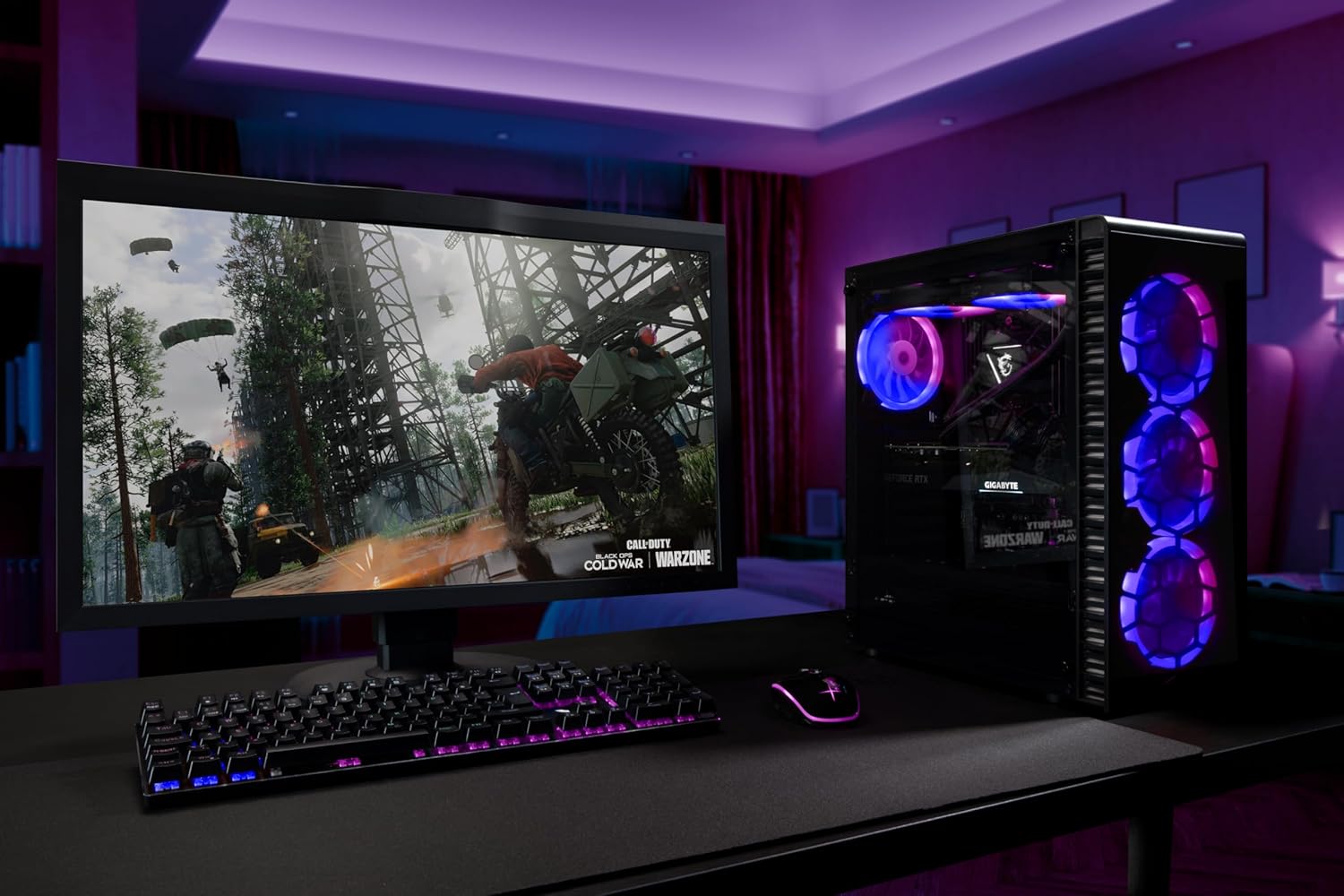 BEASTCOM® Q3 Essential Gaming, 8 Threads Gaming PC, AMD Ryzen 5 4X 4.20GHz, 4K Vega 11 Core Graphics, 16GB RAM, 1TB SSD, HDMI, USB 3.2, WiFi, Windows 11 Pro
