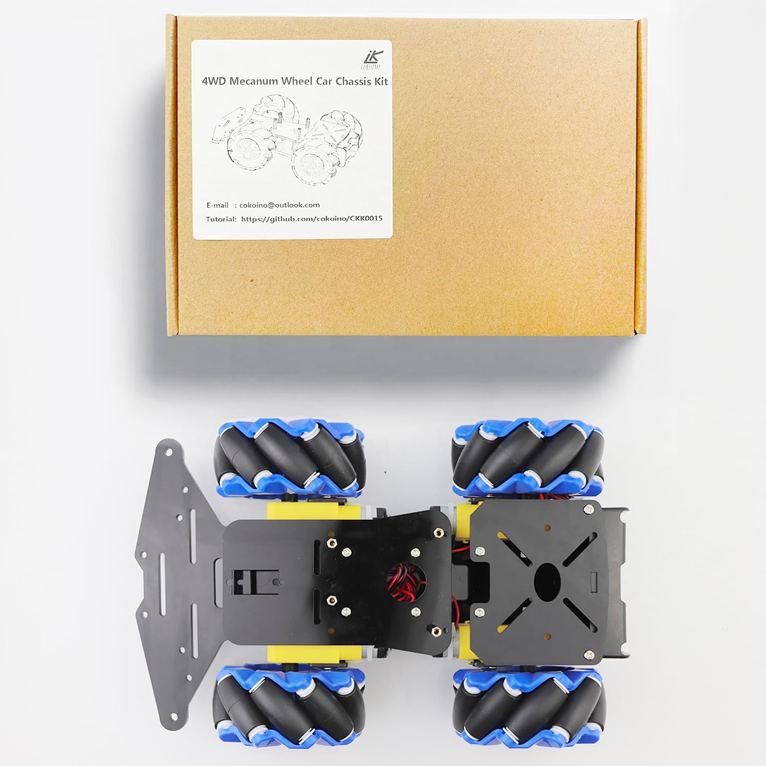 4WD Mecanum Wheel Smart Car Robot Chassis for Arduino R3 R4/ Leonardo ...