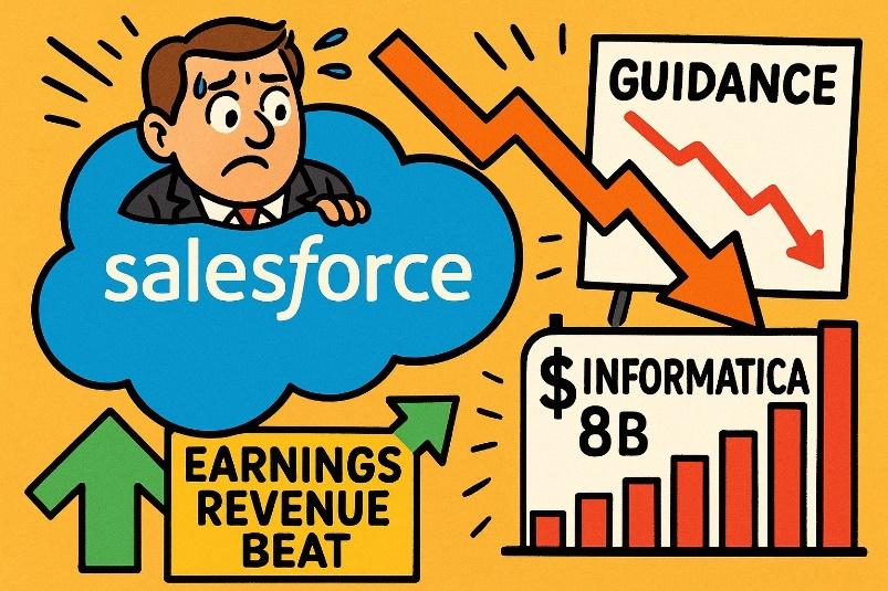 Salesforce's Earnings Glow Fades on Tepid Sales Outlook