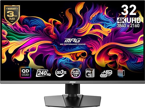 MSI MPG 321URX QD-OLED - (4K OLED for Immersive Gaming)